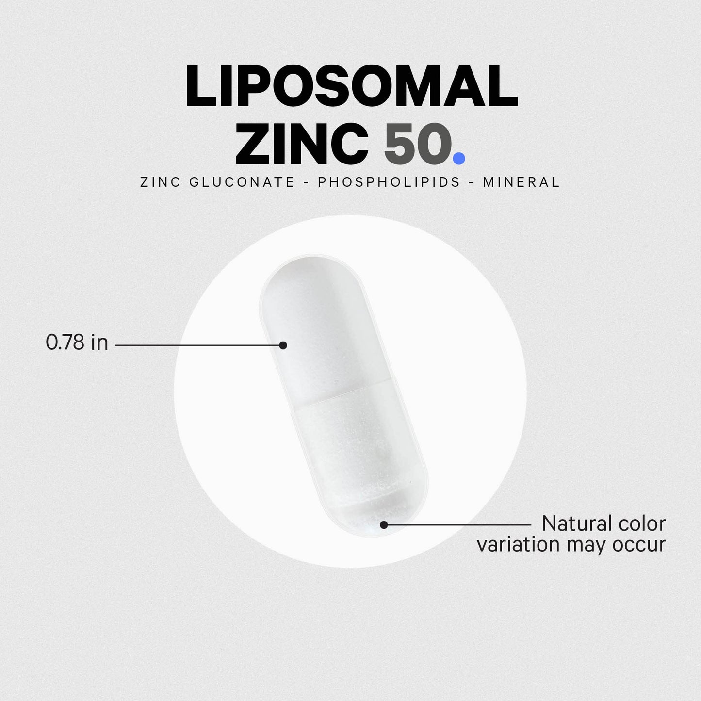 Codeage Liposomal Zinc Supplement – 3 Month Supply – One Per Day - 50 mg Zinc Gluconate Vitamin Pills - Essential Mineral Supplements Liposomal Delivery Matrix - Vegan Non-GMO - 100 Capsules - dailyvitalstore