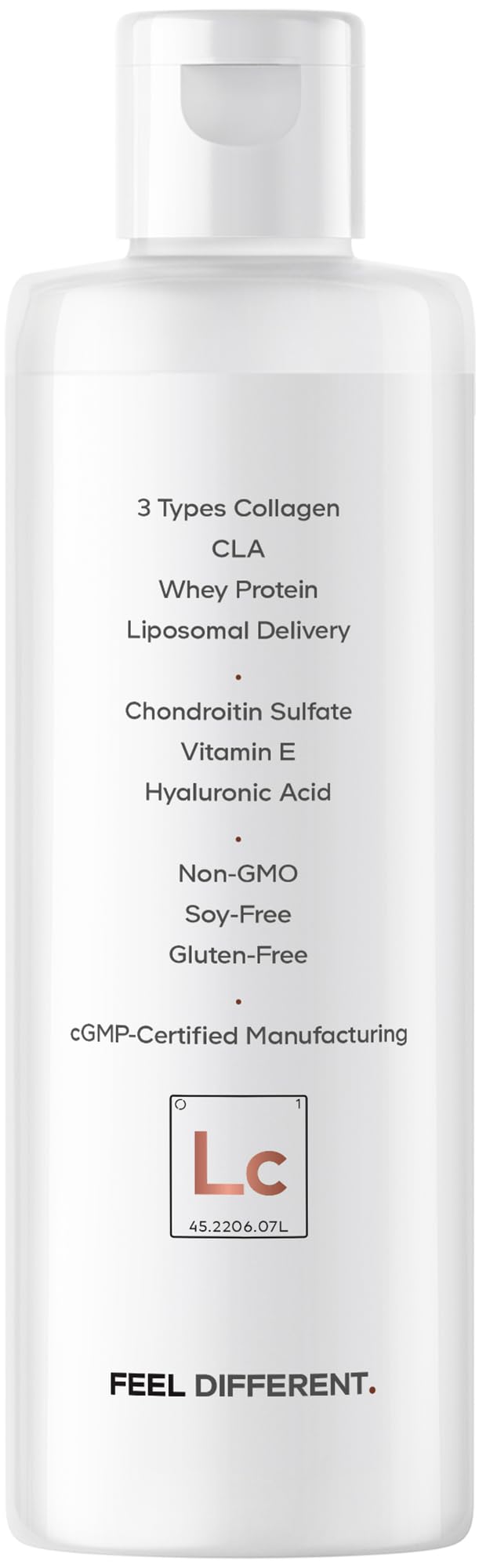Codeage Liquid Collagen Supplement Chocolate Flavor, Beauty Trim & Glow Liposomal Collagen Peptides, CLA Conjugated Linoleic Acid, Hyaluronic Acid, Vitamin E, Hydrolyzed, Non-GMO, 15.22 fl oz - dailyvitalstore