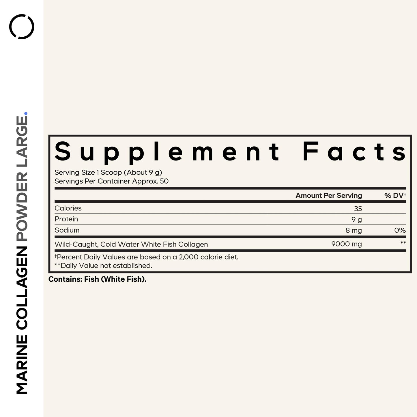 Codeage Marine Collagen Powder - Wild-Caught Hydrolyzed Fish Collagen Peptides - Type 1 & 3 Collagen Protein Supplement - Amino Acids for Skin, Hair, Nails - Paleo Friendly, Non-GMO, 15.87 Ounces - dailyvitalstore