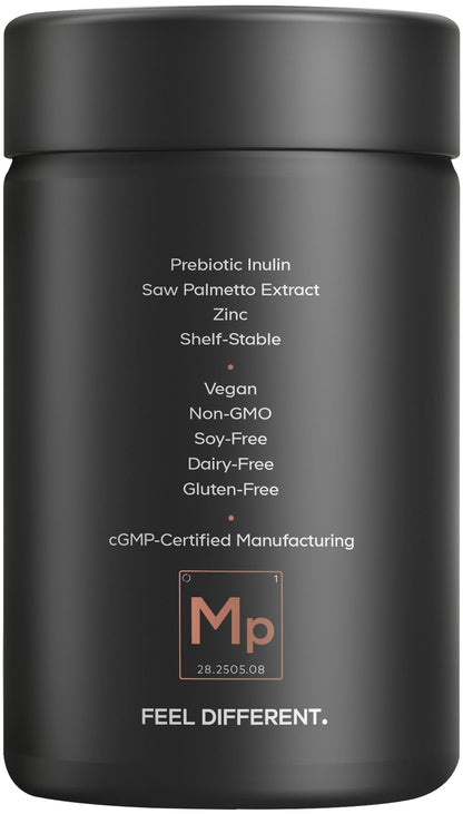 Codeage Men’s Daily Probiotic Supplement - 50 Billion CFU Probiotic Blend with Zinc, Inulin Prebiotic, Saw Palmetto – Men’s Wellness Support – 1 Capsule Per Serving - Non-GMO – 30 Capsules - dailyvitalstore
