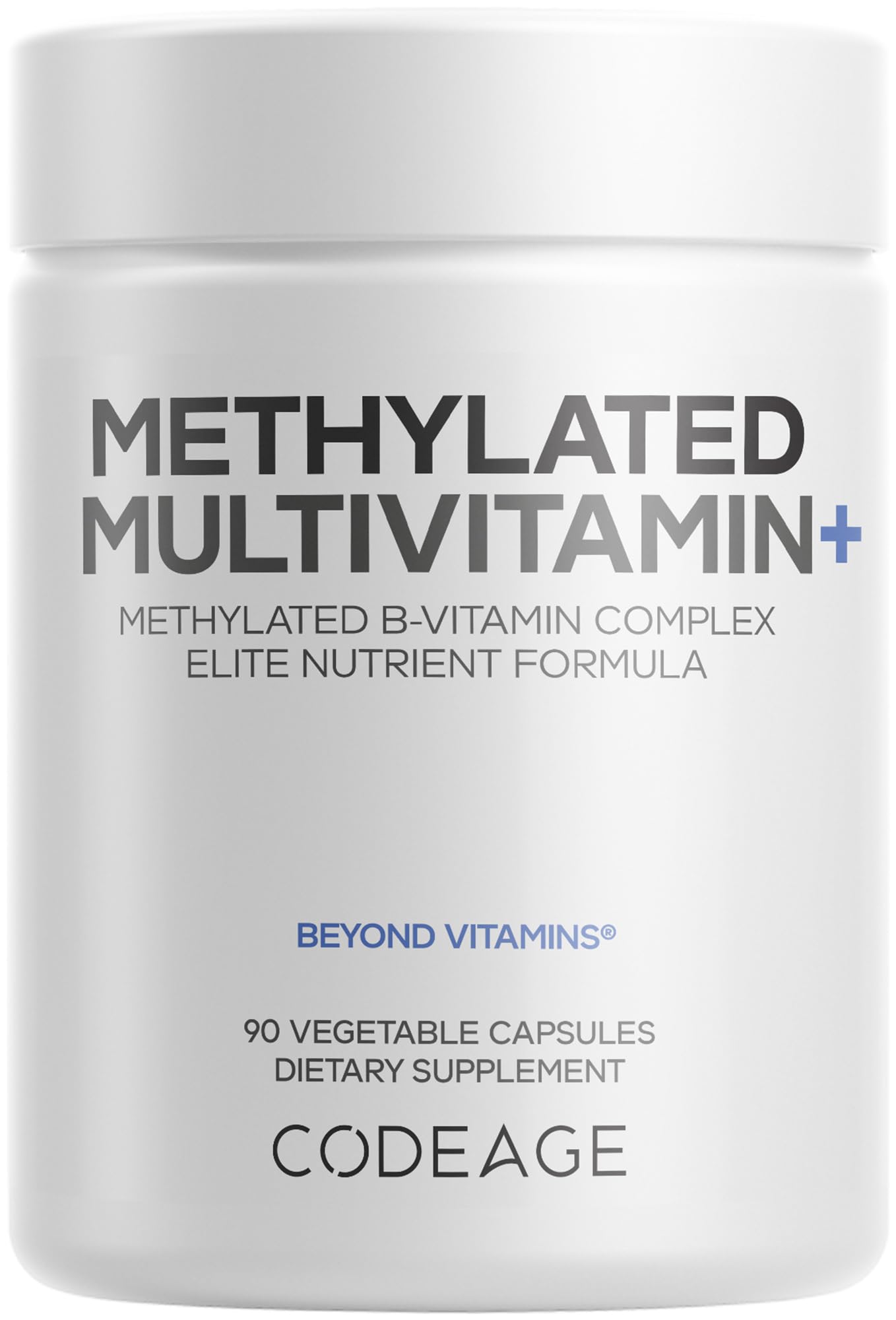 Codeage Methylated Multivitamin Supplement - B-Vitamin, Vitamins A, C, D, E, K2, B12 Methylcobalamin - L-Methylfolate - Magnesium, CoQ10, DIM, Probiotics, Benfotiamine, Lithium, Calcium - 90 Capsules - dailyvitalstore