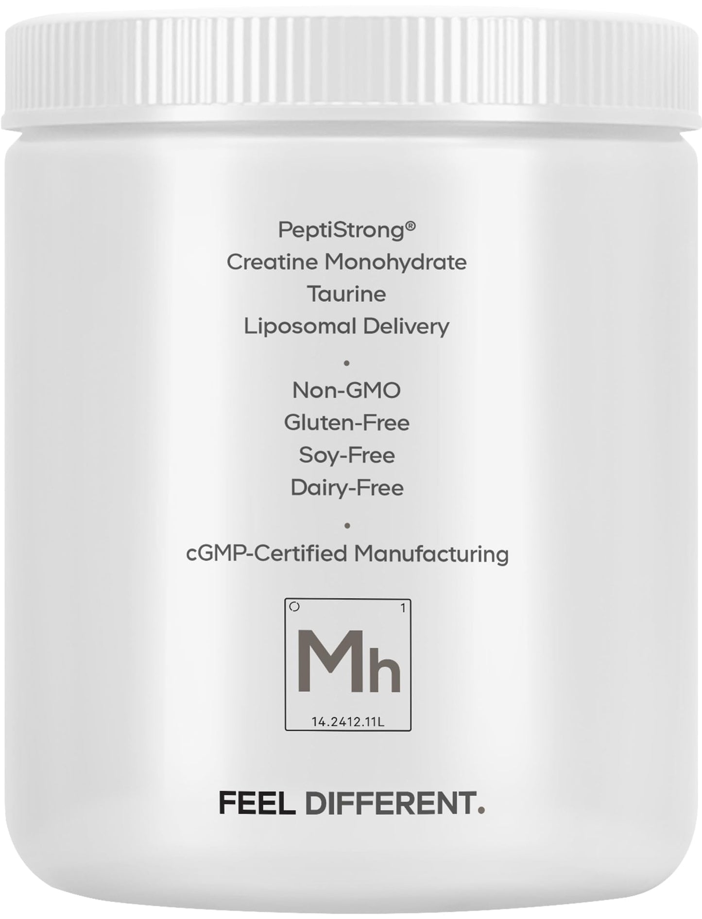 Codeage Muscle Formula+ Platinum Supplement - Creatine Monohydrate, PeptiStrong Fava Bean Protein Hydrolysate, Taurine, Vitamin D3, Liposomal Delivery - Non-GMO - Unflavored Protein Powder - 8.78 Oz - dailyvitalstore
