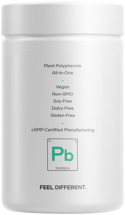 Codeage Polyphenols Broad Spectrum Supplement - Blend of 15 Berries, Fruits, and Botanical Extracts, Decaf Green Tea Leaf, Quercetin, Resveratrol, Pomegranate, Turmeric - Non-GMO - 120 Capsules - dailyvitalstore