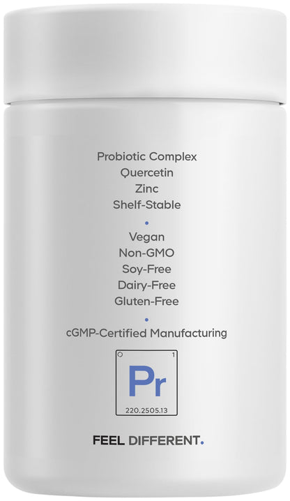 Codeage Probiotic+ 100 Billion CFU Supplement - 12-Strain Probiotic Blend, Organic Prebiotic Fiber, Postbiotics, Vitamin D3, Zinc Bisglycinate, Quercetin - for Men & Women - Non-GMO- 30 Capsules - dailyvitalstore