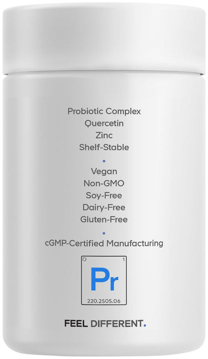 Codeage Probiotic+ 50 Billion CFU** Supplement - 12-Strain Probiotic Blend, Organic Prebiotic Fiber, Postbiotics, Vitamin D3, Zinc Bisglycinate, Quercetin - for Men & Women - Non-GMO - 30 Capsules - dailyvitalstore