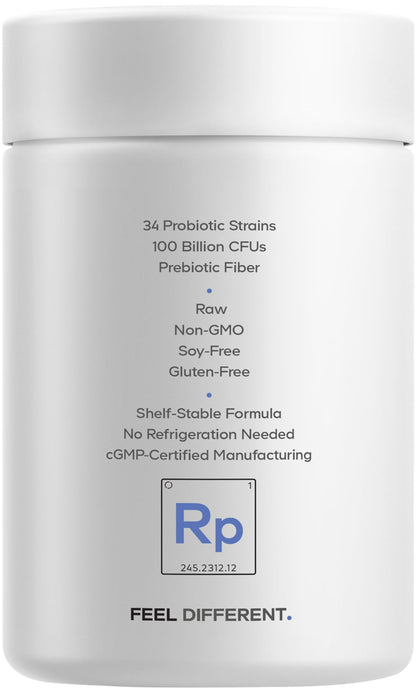 Codeage Raw Probiotic+ Supplement - 34 Probiotic Strains, 100 Billion CFUs, Raw Whole Food Probiotics, Digestive Enzymes, Raw Fruits & Veggies Prebiotics - Wild Kefir Culture - Non-GMO - 30 Capsules - dailyvitalstore