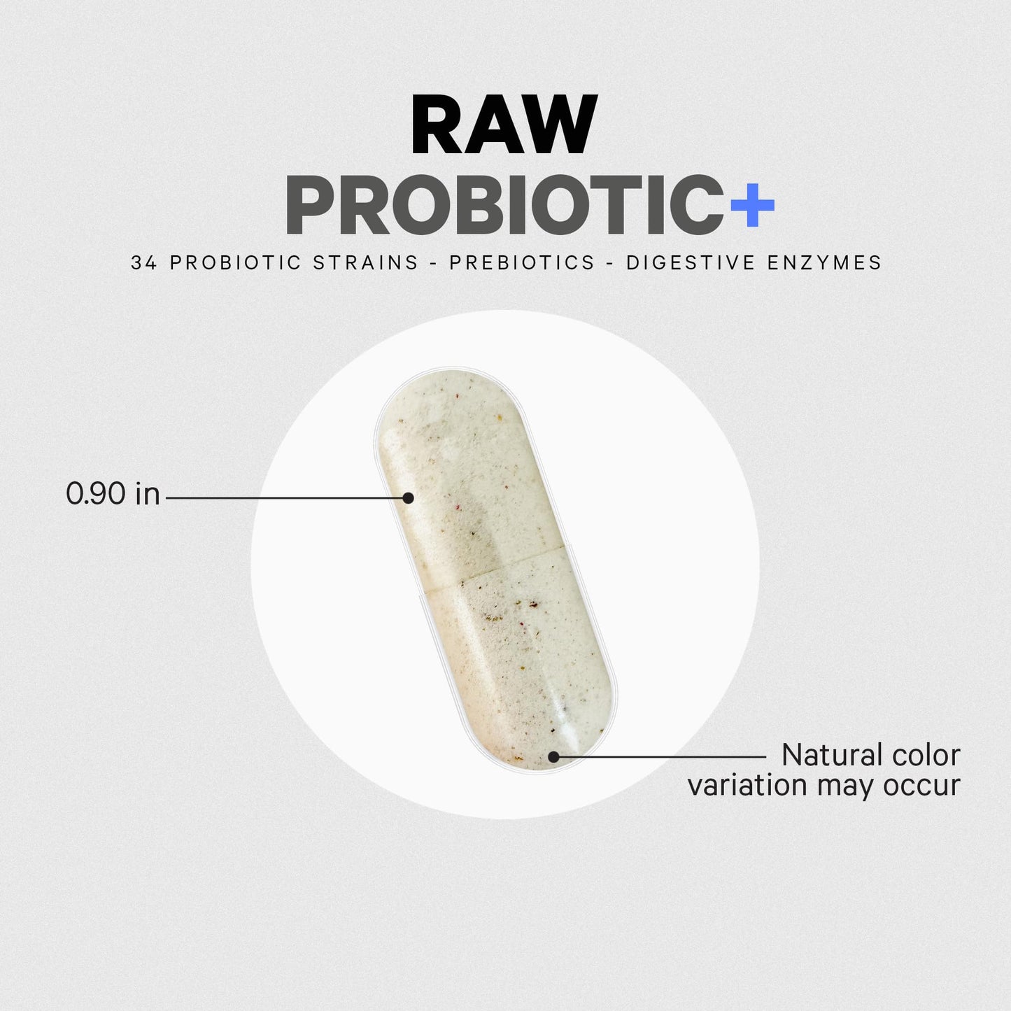 Codeage Raw Probiotic+ Supplement - 34 Probiotic Strains, 100 Billion CFUs, Raw Whole Food Probiotics, Digestive Enzymes, Raw Fruits & Veggies Prebiotics - Wild Kefir Culture - Non-GMO - 30 Capsules - dailyvitalstore