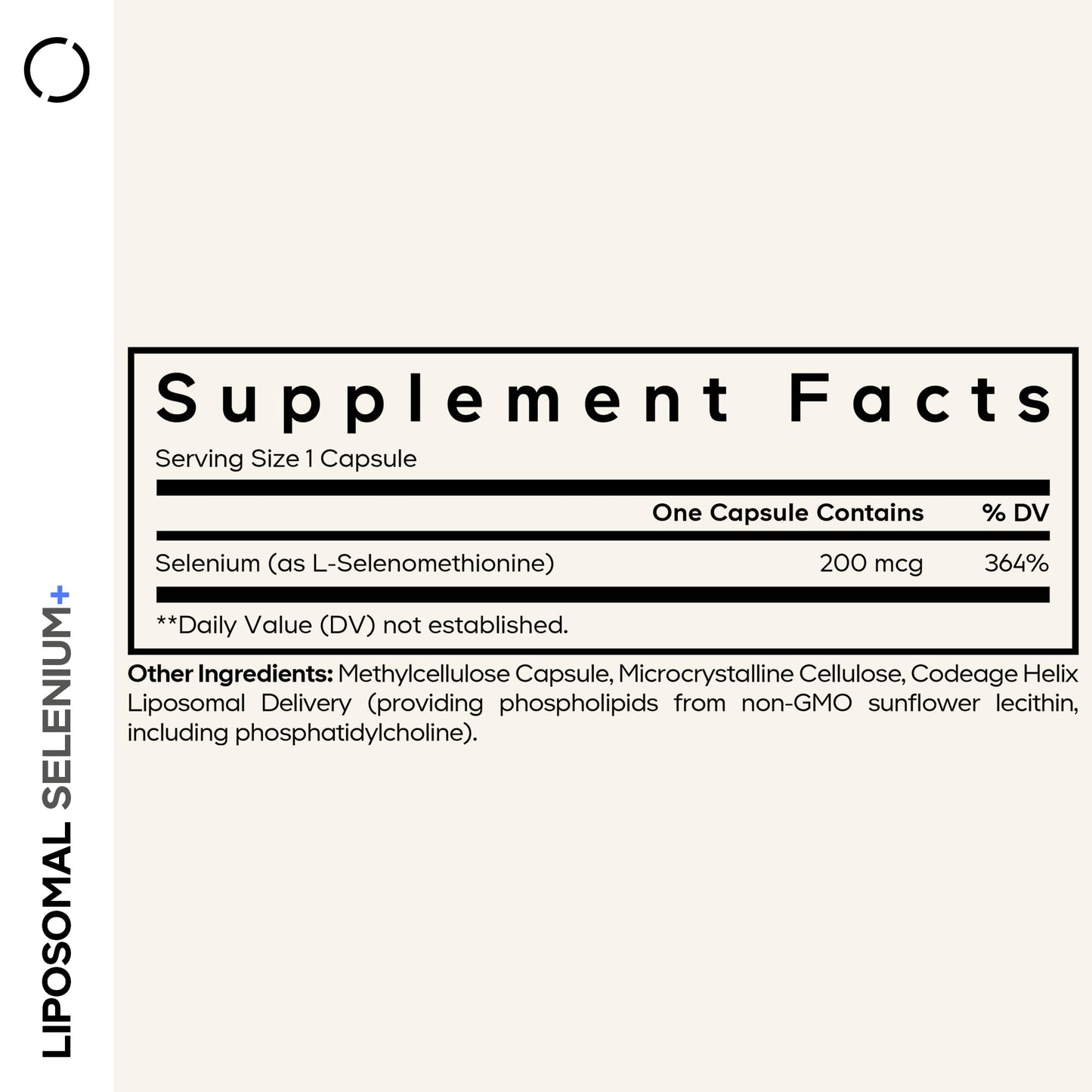Codeage Selenium 200 mcg Supplement, 6-Month Supply, Immune Support, Mineral Cofactor Selenomethionine, Phospholipids, Vegan, Liposomal Delivery, 180 Capsules - dailyvitalstore