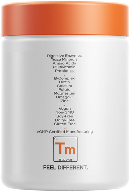 Codeage Teen Multivitamin Supplement – Daily Vitamins and Minerals for Teen Boys and Girls – Organic Whole Food Formula with Omega-3 and Vitamins A to K - 60 Capsules - dailyvitalstore