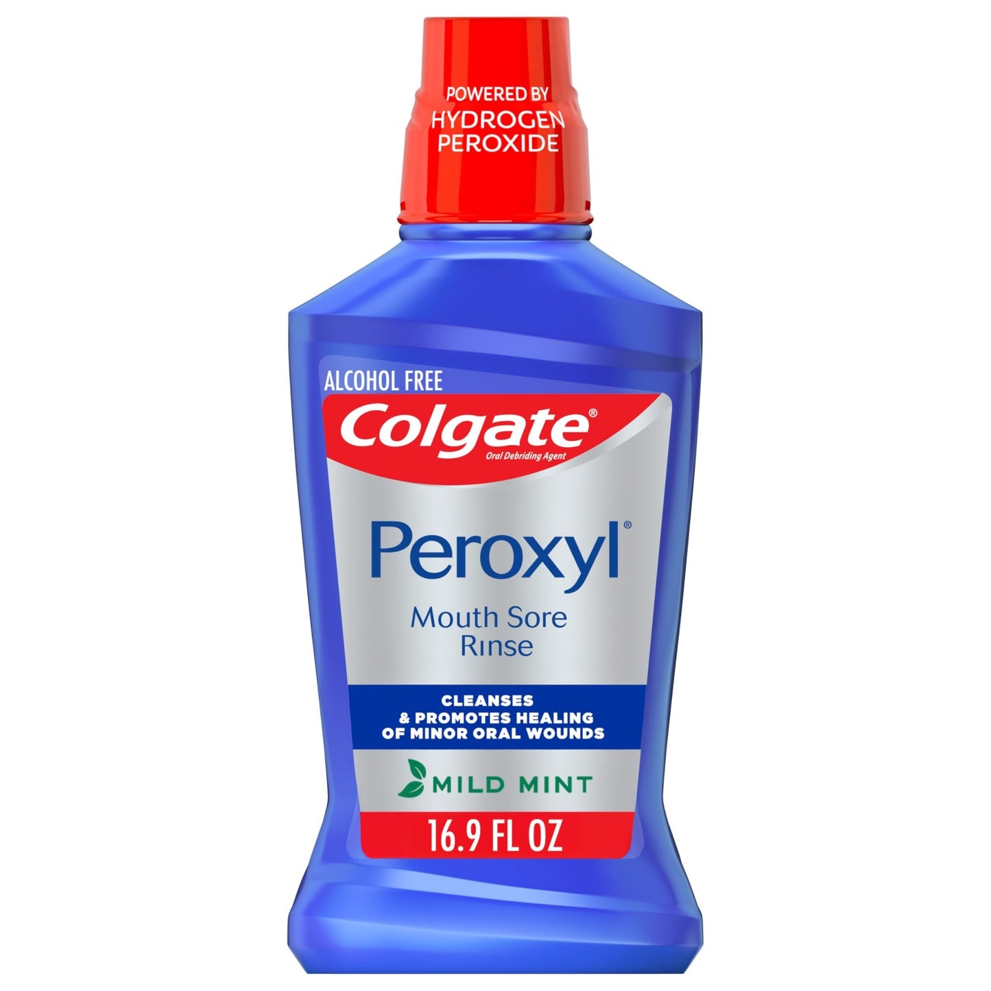 Colgate Peroxyl Alcohol Free Mouthwash with 1.5% Hydrogen Peroxide, Mouth Sore Rinse for Canker Sores, Oral Irritations, - dailyvitalstore