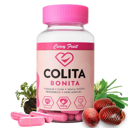 Colita Bonita – Aguaje, Black Maca & Fenugreek Pills – Natural Booty Growth & Hip Shaping Supplement – Supports Curves, Hormonal Balance & Waist Definition – 60 Capsules (30-Day Supply) - dailyvitalstore