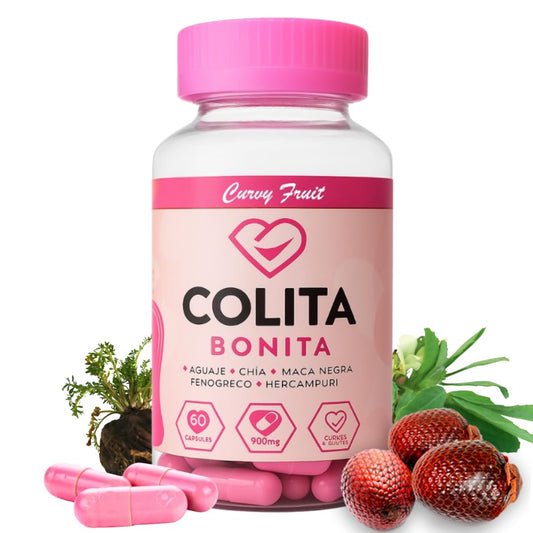 Colita Bonita – Aguaje, Black Maca & Fenugreek Pills – Natural Booty Growth & Hip Shaping Supplement – Supports Curves, Hormonal Balance & Waist Definition – 60 Capsules (30-Day Supply) - dailyvitalstore