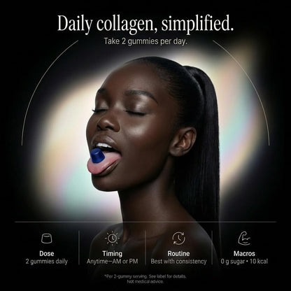 Collagen Peptides Gummies Sugar Free 3000mg Multi Collagen Blend for Hair Skin & Nails Support + 2500mg Keratin + 5000mcg Biotin, Hyaluronic Acid, - dailyvitalstore