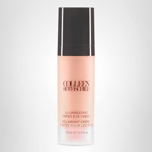 COLLEEN ROTHSCHILD Illuminating Tinted Eye Cream | Instant Brightening Effect | Nourishes & Targets Dark Circles | With Hyaluronic Acid, Caffeine, Pearlized Pigments & Peptides (0.5 fl oz) - dailyvitalstore