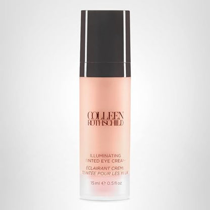 COLLEEN ROTHSCHILD Illuminating Tinted Eye Cream | Instant Brightening Effect | Nourishes & Targets Dark Circles | With Hyaluronic Acid, Caffeine, Pearlized Pigments & Peptides (0.5 fl oz) - dailyvitalstore