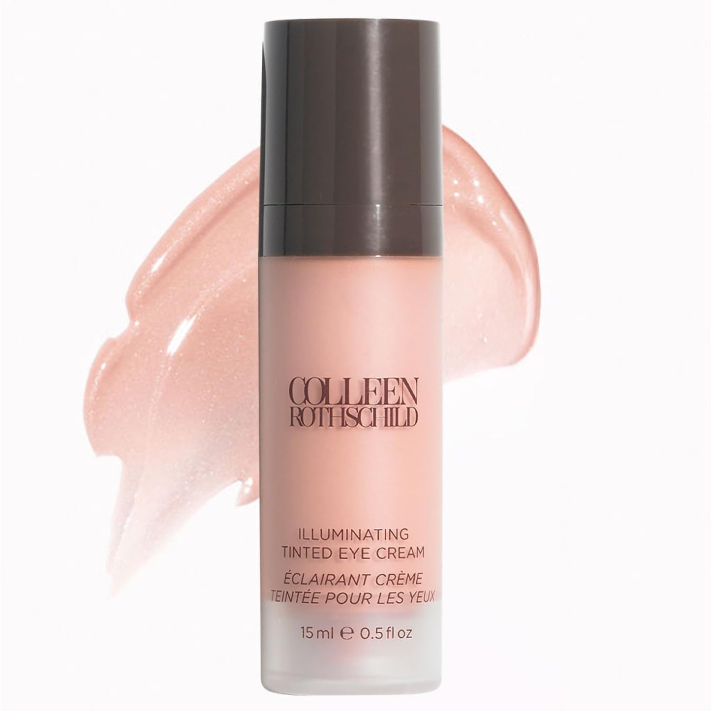 COLLEEN ROTHSCHILD Illuminating Tinted Eye Cream | Instant Brightening Effect | Nourishes & Targets Dark Circles | With Hyaluronic Acid, Caffeine, Pearlized Pigments & Peptides (0.5 fl oz) - dailyvitalstore
