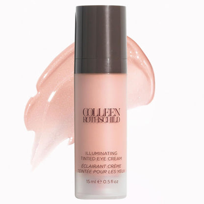 COLLEEN ROTHSCHILD Illuminating Tinted Eye Cream | Instant Brightening Effect | Nourishes & Targets Dark Circles | With Hyaluronic Acid, Caffeine, Pearlized Pigments & Peptides (0.5 fl oz) - dailyvitalstore