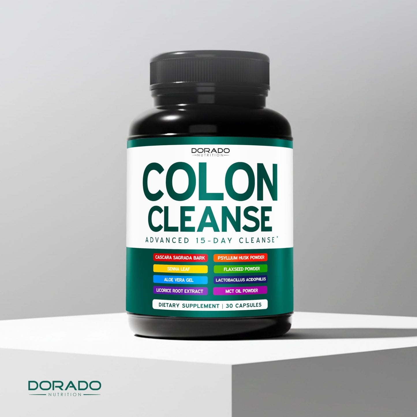 Colon Cleanse & Detox 15 Day Gut Cleanse (30 Count) Intestinal Cleanse Pills & Probiotic for Gentle Laxative & Bowel Relief for Stomach Bloating - Third Party Tested, Vegan, Non-GMO - Made in USA - dailyvitalstore