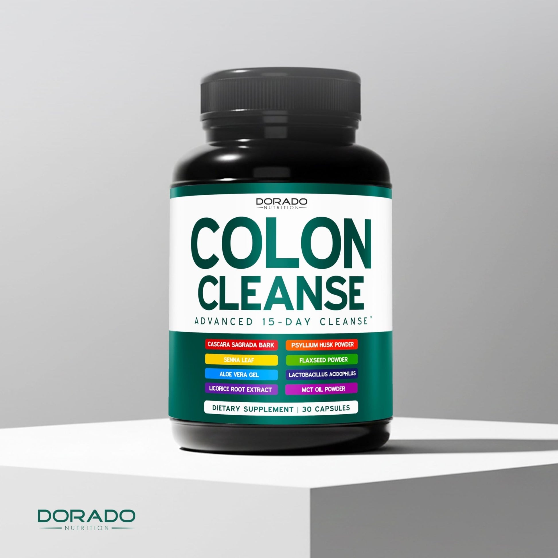 Colon Cleanse & Detox 15 Day Gut Cleanse (30 Count) Intestinal Cleanse Pills & Probiotic for Gentle Laxative & Bowel Relief for Stomach Bloating - Third Party Tested, Vegan, Non-GMO - Made in USA - dailyvitalstore