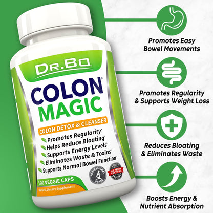Colon Cleanse Detox Formula - Natural Bowel Cleanser Pills for Intestinal Bloating & Fast Digestive Cleansing - Daily Constipation Relief Supplement Gut - dailyvitalstore
