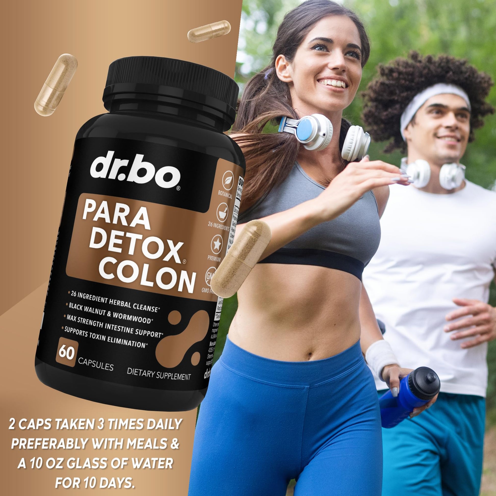 Colon Cleanse Pills Body Detox - Intestinal Guard Cleanser for Stomach - Natural Weight Flush Cleaner Supplement Complex, Women Men Kids, Herbal Wormwood - dailyvitalstore