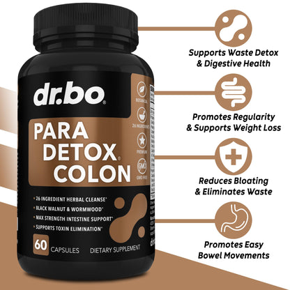 Colon Cleanse Pills Body Detox - Intestinal Guard Cleanser for Stomach - Natural Weight Flush Cleaner Supplement Complex, Women Men Kids, Herbal Wormwood - dailyvitalstore