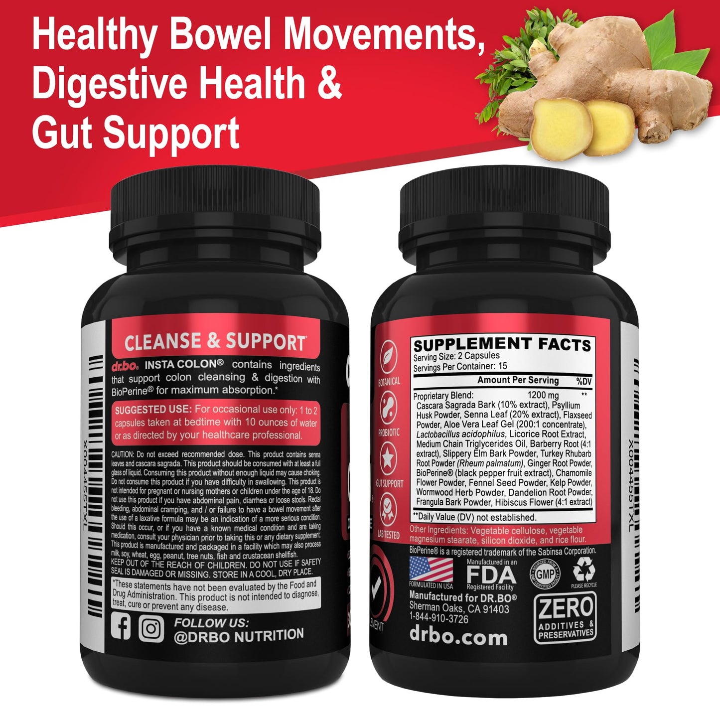 Colon Cleanser Detox for Weight Flush - 15 Day Colon Cleanse Pills Poop for Women Men - Fast Natural Laxative, Bowel Movement Supplements Intestinal Health Body - dailyvitalstore