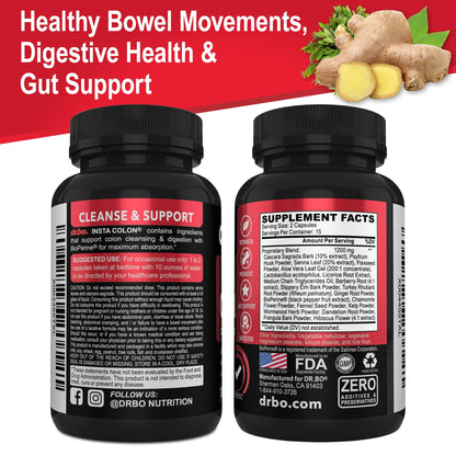 Colon Cleanser Detox for Weight Flush - 15 Day Colon Cleanse Pills Poop for Women Men - Fast Natural Laxative, Bowel Movement Supplements Intestinal Health Body - dailyvitalstore