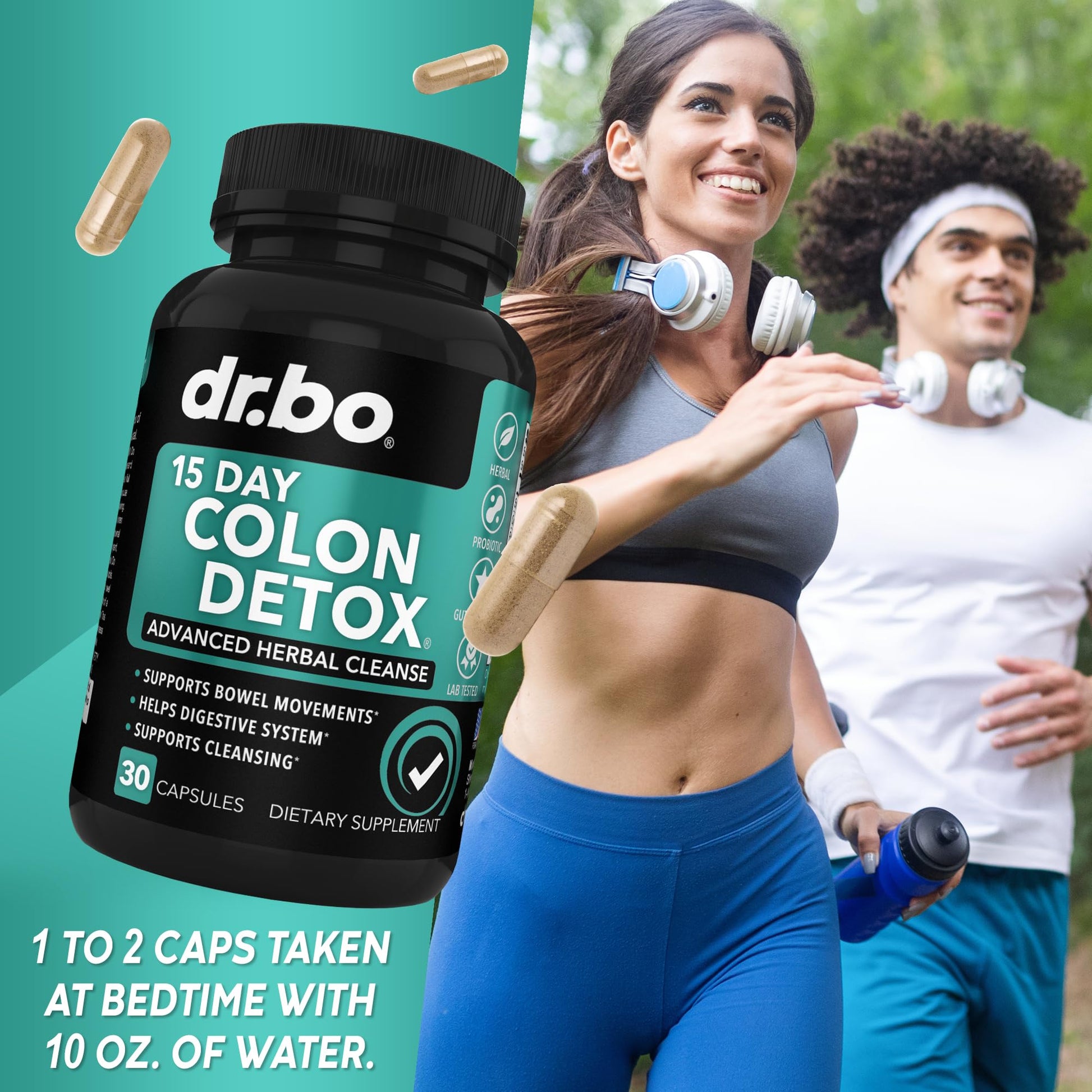Colon Cleanser Detox for Weight Flush - 15 Day Intestinal Cleanse Pills & Probiotic - Fast Natural Laxative for Constipation Relief - Bowel Movement Supplements for Stomach Bloating, Gut Loss Support - dailyvitalstore