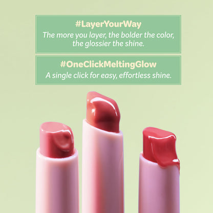 COLORGRAM Fruity Glass Stick 02 DARLING PAPAYA | Long-Lasting Juicy Lip Tint with Radiant, Glossy Finish | Melting Syrupy Texture for Vibrant, Hydrated Lips | Non-Sticky Shine - dailyvitalstore