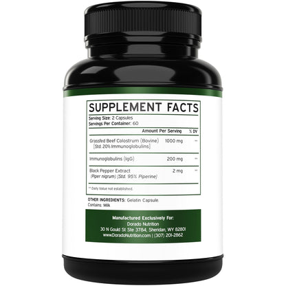 Colostrum (120 Count) Bovine Colostrum Capsules Supplement and Supergreens (60 Gummies) Superfood for Immunity Support with Greens Supplements with 8 Ingredient Power Blend - Vegan Safe & Made in USA - dailyvitalstore