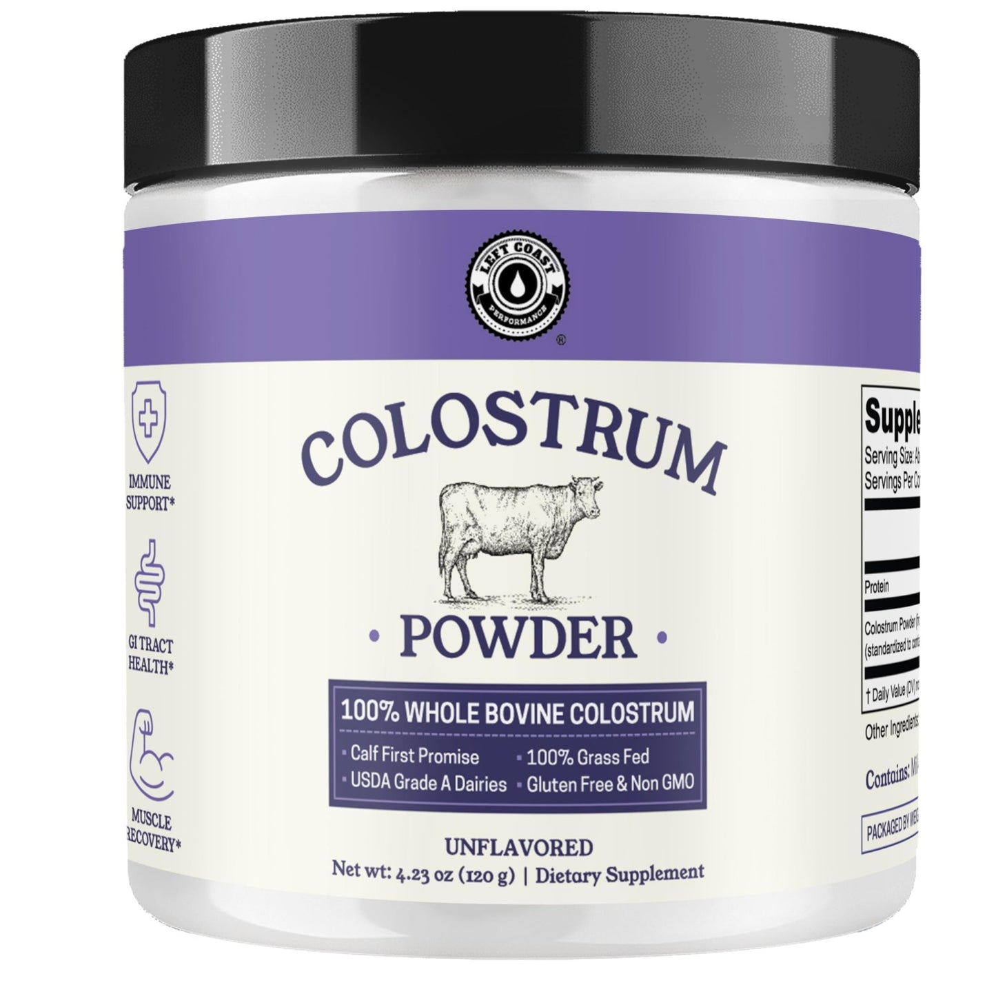 Colostrum Powder – USA Sourced Bovine Colostrum for Humans for Immune Support, Gut Health, Muscle Recovery - Single Ingredient, No Additives, Grass Fed, Non-GMO Colostrum Supplement for Women and Men - dailyvitalstore
