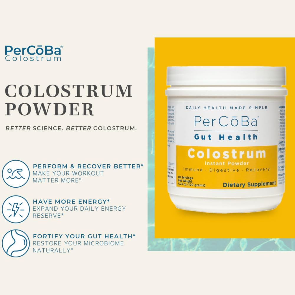 Colostrum Supplement for Gut Health, Bloating, Hair Growth, Muscle Recovery, Immune Support - Unflavored Bovine Colostrum Powder Made in USA, Non-GMO, Gluten Free, 120 Grams Per Serving - 40 Servings - dailyvitalstore