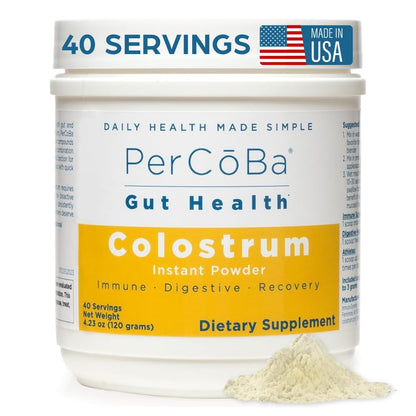 Colostrum Supplement for Gut Health, Bloating, Hair Growth, Muscle Recovery, Immune Support - Unflavored Bovine Colostrum Powder Made in USA, Non-GMO, Gluten Free, 120 Grams Per Serving - 40 Servings - dailyvitalstore