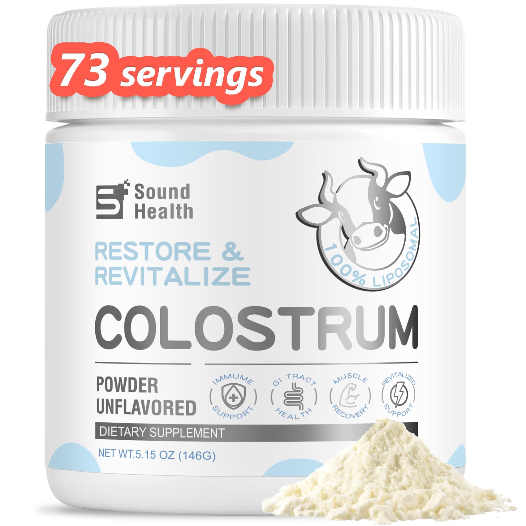 Colostrum Supplement Powder for Humans - Organic Bovine Colostrum Supplement for Gut Health, Hair Growth, Beauty, and Immune Support - dailyvitalstore