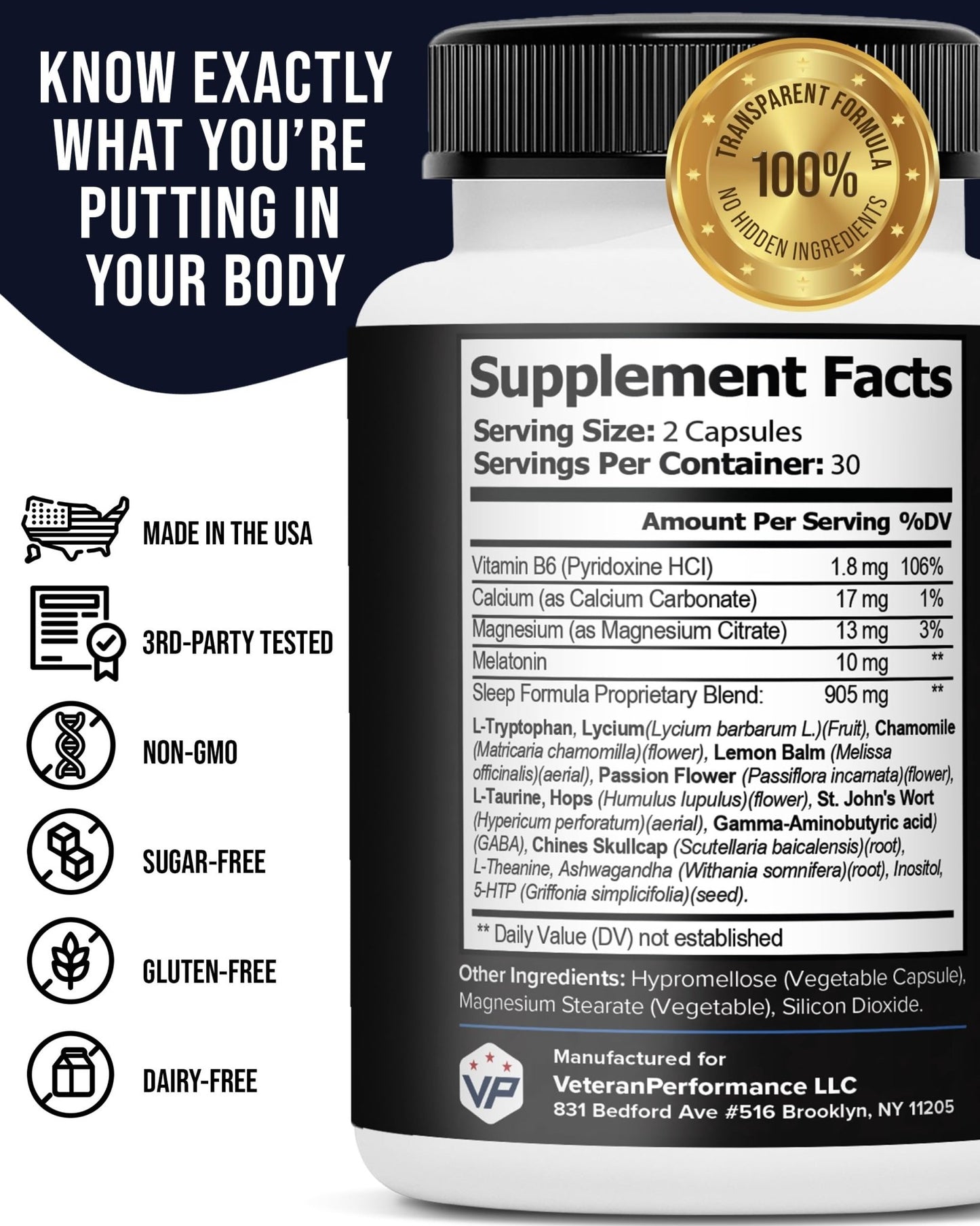 Combat ZZZ 4-in-1 Sleep Aid with Melatonin, Magnesium & L-Theanine – Non-Groggy Formula for Deep Sleep & Restful Recovery – Veteran-Founded, Made in USA (60 Capsules) | Sleep Aid for Adults - dailyvitalstore