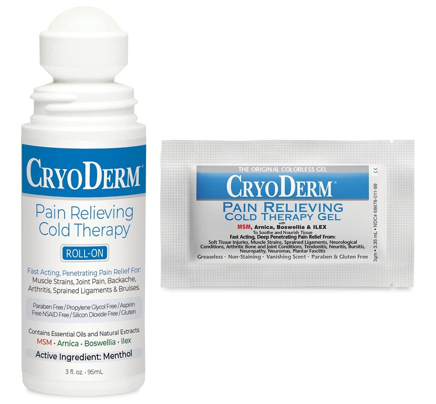 Combo Package Cold Therapy 3 oz Roll-On & 12 Packets - dailyvitalstore