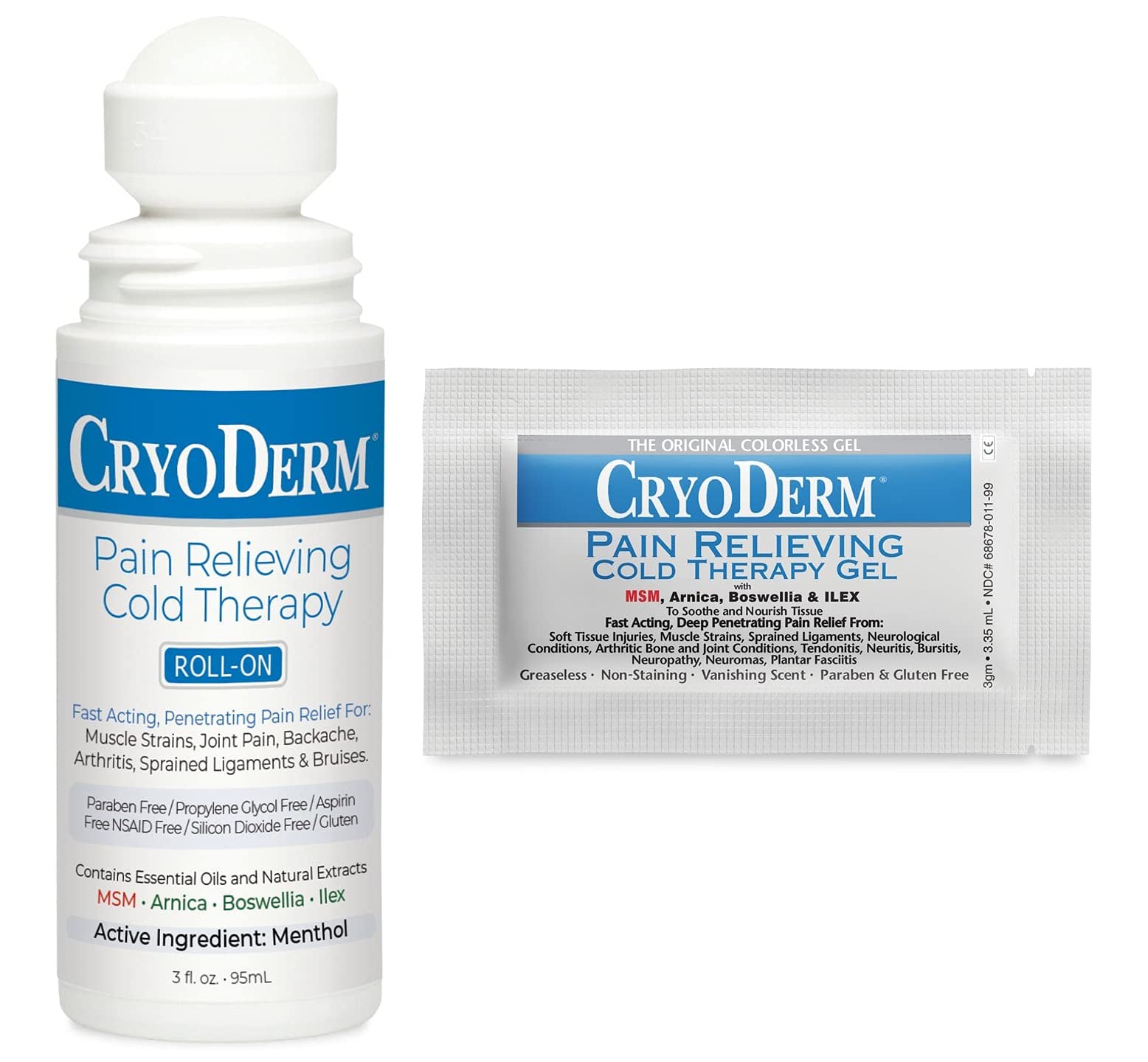 Combo Package Cold Therapy 3 oz Roll-On & 12 Packets - dailyvitalstore