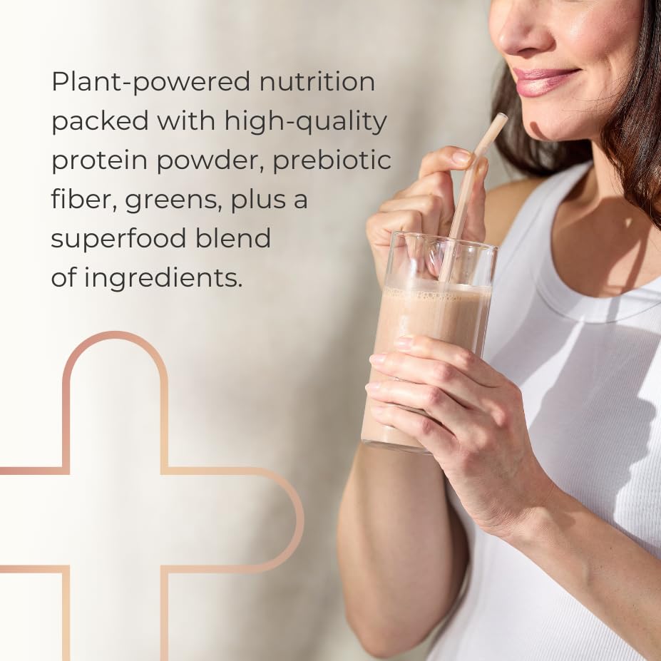 Complete by JuicePlus+ Dutch Chocolate Shakes - Plant-Based Nutrition - Whole Food Based Shake Powder with Protein, Fiber & Prebiotics - 30 Servings (2 Pouches, 15 Servings Each) - dailyvitalstore