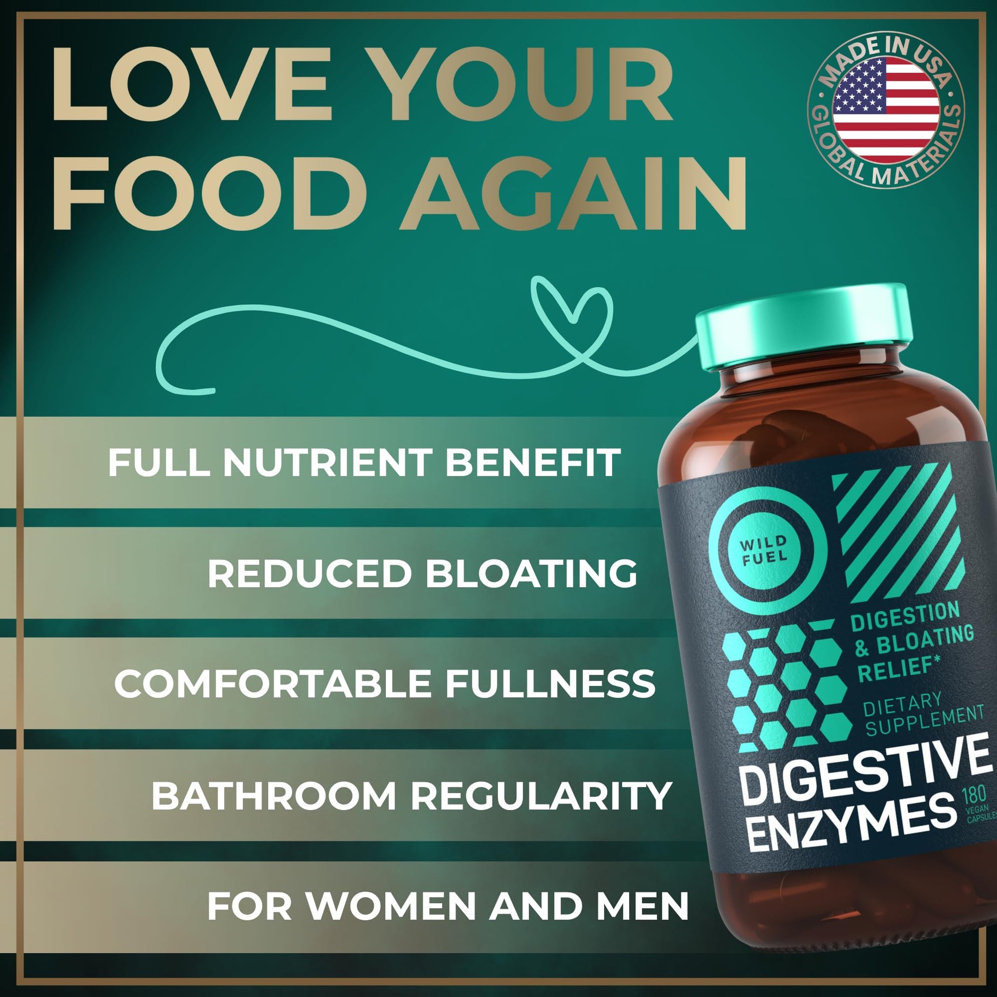 Complete Digestive Enzymes for Women & Men - 800mg Vegan Digestive Enzymes and Probiotics Prebiotics - Bloating Support, Gut Health & Digestion Supplement - dailyvitalstore