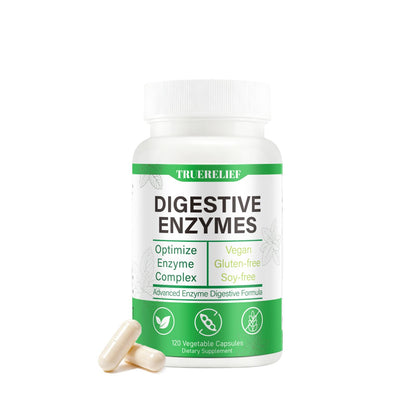Complete Digestive Enzymes Supplement for Gut Health & Bloating Relief - Enhanced with Lipase Amylase Bromelain for Protein Carb - dailyvitalstore