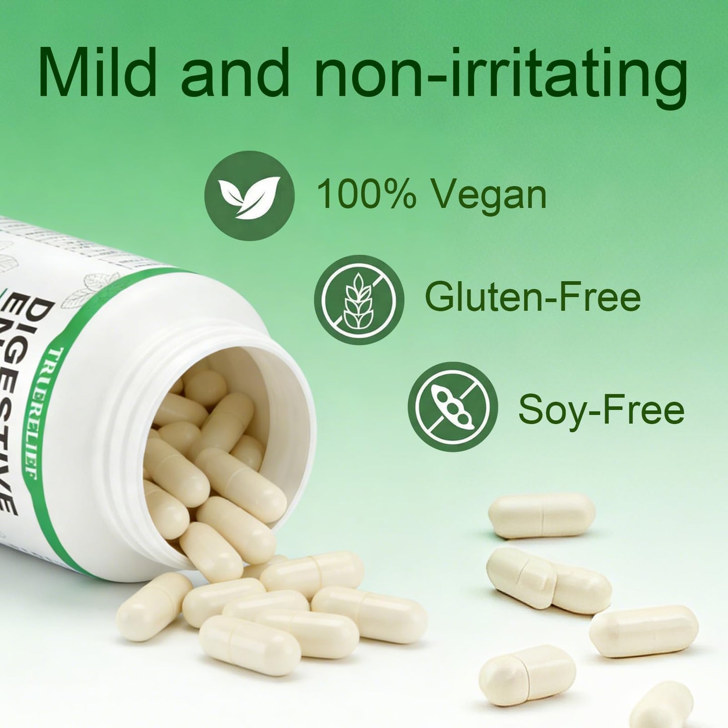 Complete Digestive Enzymes Supplement for Gut Health & Bloating Relief - Enhanced with Lipase Amylase Bromelain for Protein Carb - dailyvitalstore