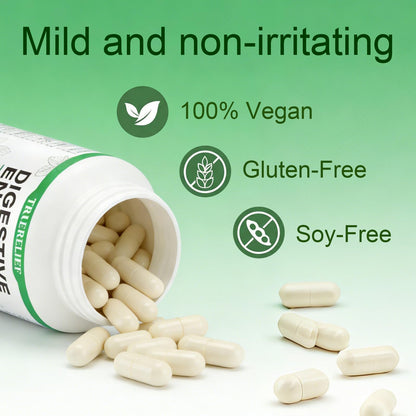 Complete Digestive Enzymes Supplement for Gut Health & Bloating Relief - Enhanced with Lipase Amylase Bromelain for Protein Carb - dailyvitalstore