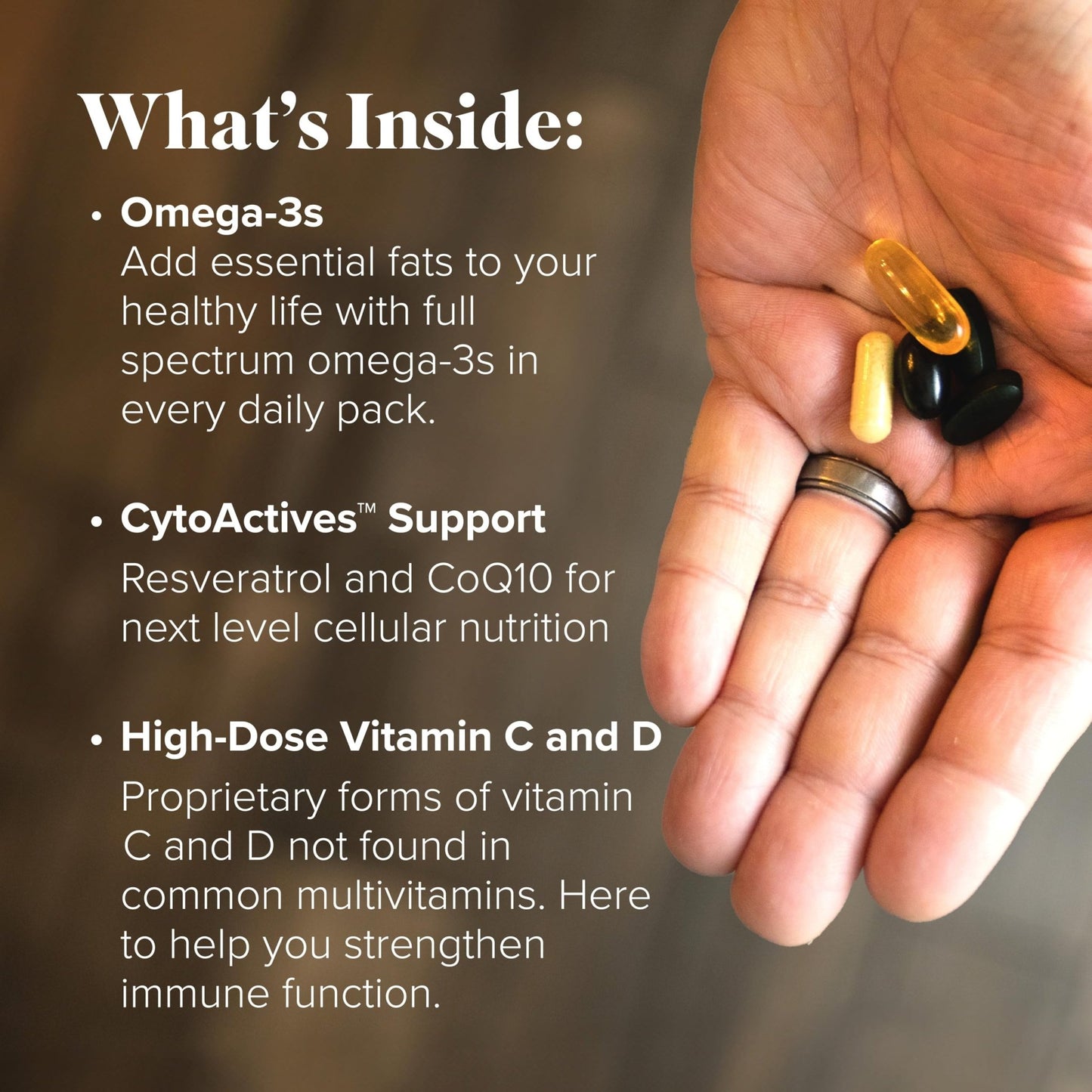 Complete Essentials™ Daily Pack for Men - Balanced Micronutrients for Optimal Women's Health & Performance - Antioxidants to Fight Oxidative Stress - Convenient Individual Packs - 30-Day Supply - dailyvitalstore