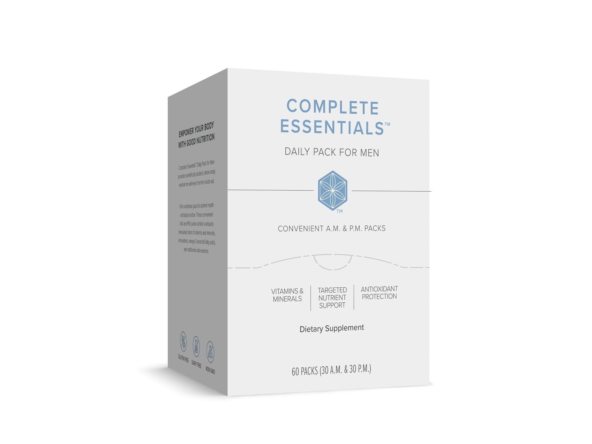 Complete Essentials™ Daily Pack for Men - Balanced Micronutrients for Optimal Women's Health & Performance - Antioxidants to Fight Oxidative Stress - Convenient Individual Packs - 30-Day Supply - dailyvitalstore