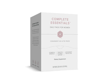 Complete Essentials™ Daily Pack for Women - Balanced Micronutrients for Optimal Women's Health & Performance - Antioxidants to Fight Oxidative Stress - Convenient Individual Packs - 30-Day Supply - dailyvitalstore