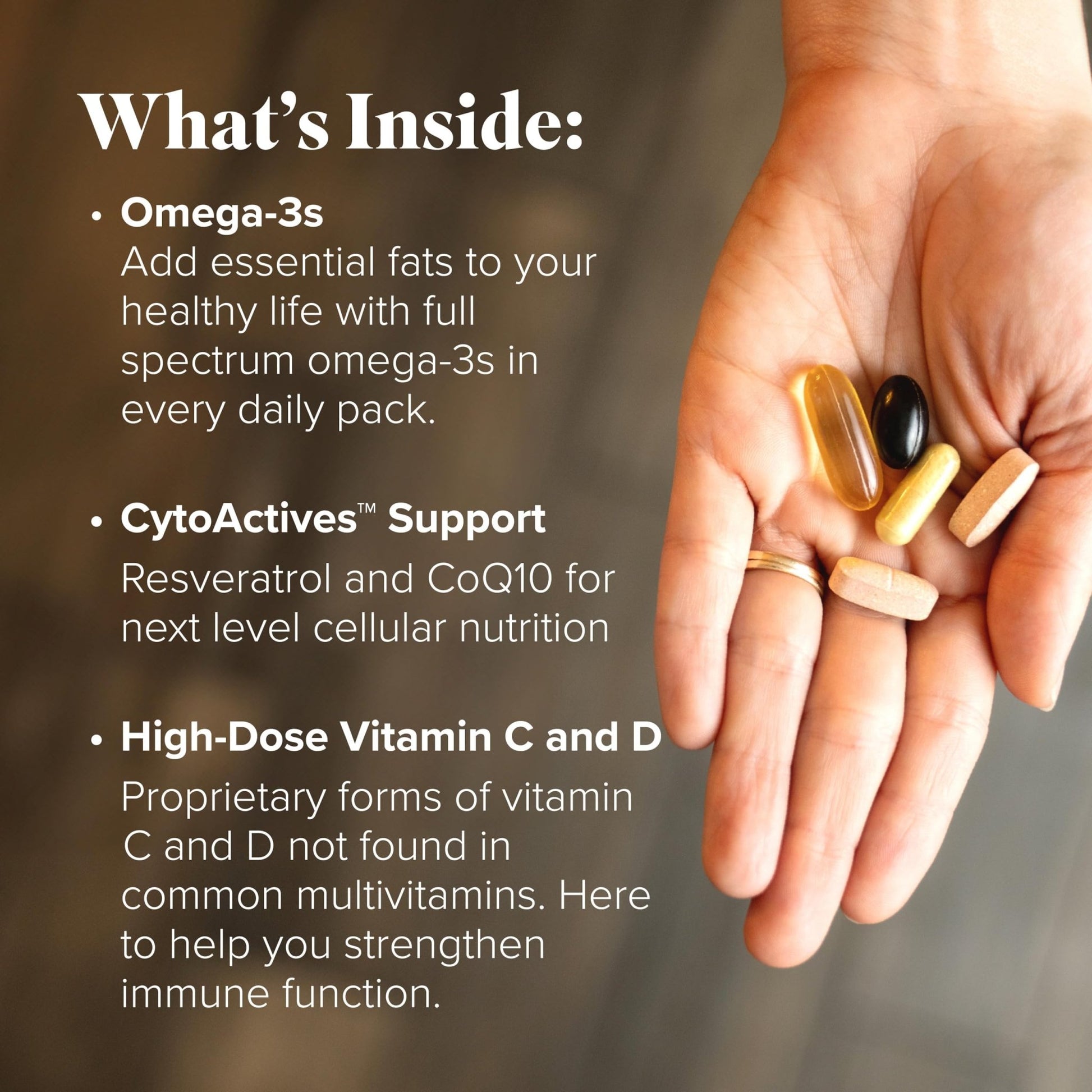 Complete Essentials™ Daily Pack for Women - Balanced Micronutrients for Optimal Women's Health & Performance - Antioxidants to Fight Oxidative Stress - Convenient Individual Packs - 30-Day Supply - dailyvitalstore