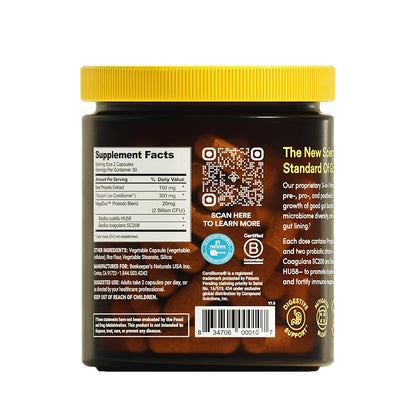 Complete Gut Health by Beekeeper's Naturals, 3-in-1 Prebiotic, Postbiotic, Probiotics for Digestive Health & Bloating Relief for Women & Men - dailyvitalstore
