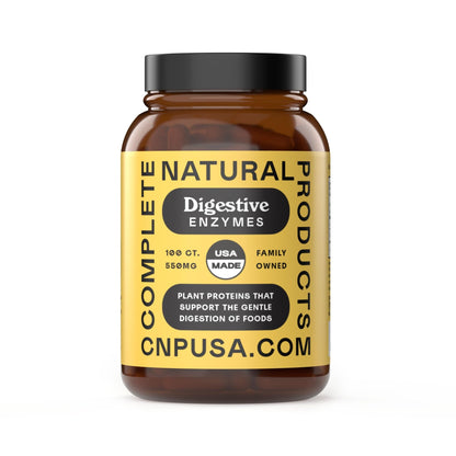Complete Natural Products Digestive Enzyme Capsules, 550mg, 100ct | Plant-Based Formula - dailyvitalstore