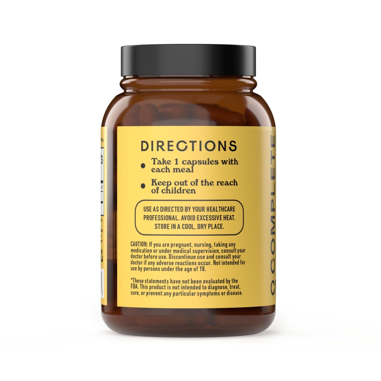 Complete Natural Products Digestive Enzyme Capsules, 550mg, 100ct | Plant-Based Formula - dailyvitalstore